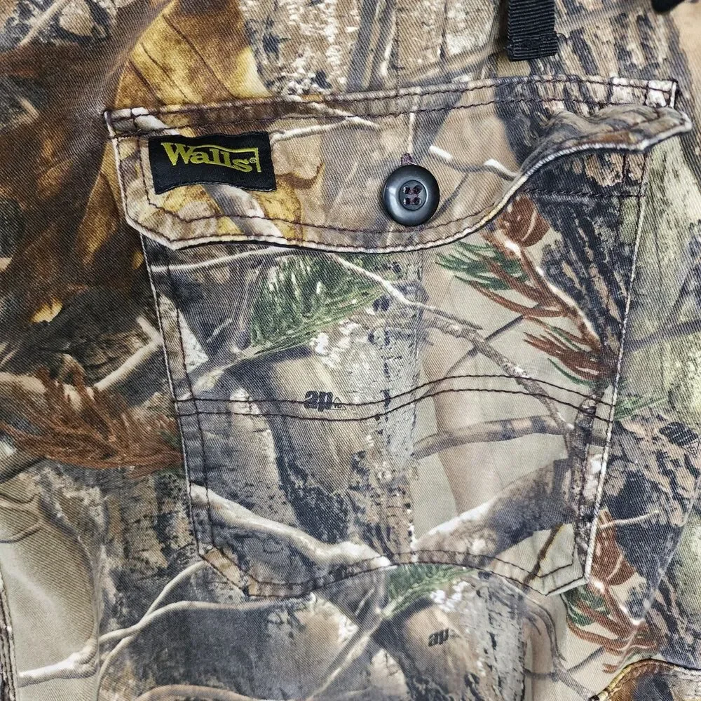Walls Realtree AP Camo Cargo Pants Mens XL Regular Hunting Fishing 100% Cotton